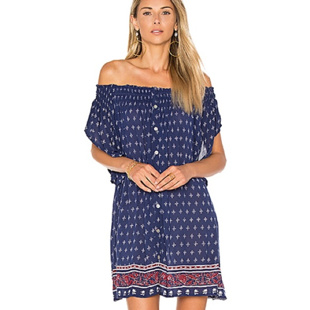 FAITHFULL THE BRAND DEIA OFF-THE-SHOULDER DRESS